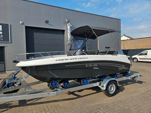 Prins 475 open consoleboot, Watersport en Boten, Vis- en Consoleboten, Zo goed als nieuw, 3 tot 6 meter, Benzine, Buitenboordmotor
