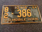 Kentekenplaat licenseplate Iowa 1964 USA, Auto's, Gebruikt, Ophalen of Verzenden