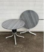 3 stuks horeca terras tafel inklapbaar rond 80 cm, Ophalen, Gebruikt