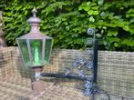 Koperen Buitenlamp op stalen frame, Ophalen, Gebruikt, 50 tot 250 watt, Wandlamp