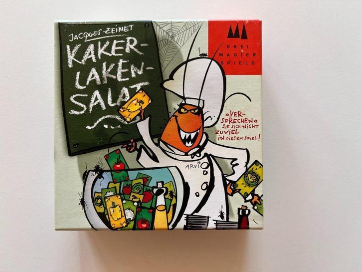 Spel - Kakkerlakkensalade, Hobby en Vrije tijd, Gezelschapsspellen | Kaartspellen, Zo goed als nieuw, Een of twee spelers, Drie of vier spelers
