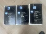 3 orig toners HP Q7553X (HP 53X) HP M2727mfp/P2014/P2015, Ophalen of Verzenden, Nieuw, Toner, HP (ORIGINEEL)