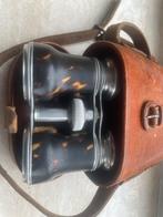 Antiek tuigleren foedraal met toneel/operakijker, Ophalen of Verzenden