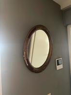 Ovale Spiegel met Houten Lijst, Ophalen of Verzenden, Ovaal, Minder dan 50 cm, Minder dan 100 cm