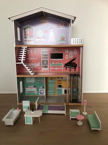 Groot poppenhuis barbiehuis als nieuw beschikbaar voor biedingen