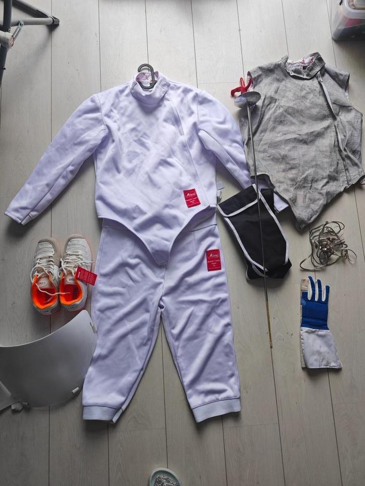 Complete set schermuitrusting te koop, Sport en Fitness, Overige Sport en Fitness, Zo goed als nieuw, Ophalen of Verzenden
