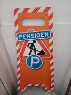 Grappig Pensioen Bord, Ophalen of Verzenden, Gebruikt