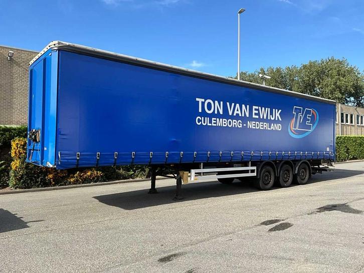 Pacton Oplegger, schuifzeil trailer, Auto's, Vrachtwagens, Bedrijf, Aanhangers en Opleggers, Overige brandstoffen, Origineel Nederlands