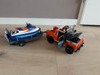 BRUDER JEEP LANDROVER MET JETSKI, Ophalen, Zo goed als nieuw