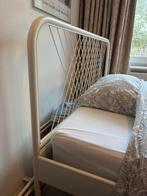 Ikea bedframe 140x200 wit + lattenbodem, Huis en Inrichting, Slaapkamer | Bedden, Ophalen, Gebruikt, Wit, 140 cm