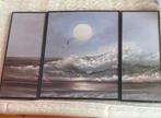 Driedelig schilderij, Ophalen, Zo goed als nieuw, Schilderij, 75 cm of meer