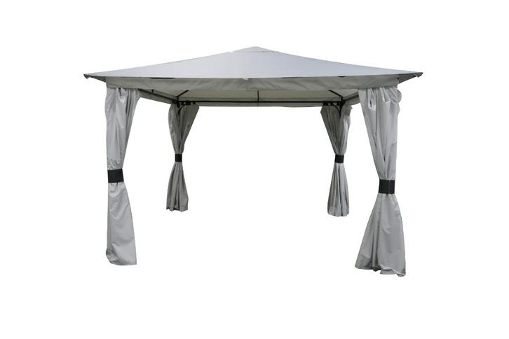 UITVERKOOP! OP=OP! Tuinpaviljoen Sahara 3.3x3.3 Stone Grey, Tuin en Terras, Partytenten, Nieuw, Paviljoen, 2 meter of meer, Minder dan 5 meter