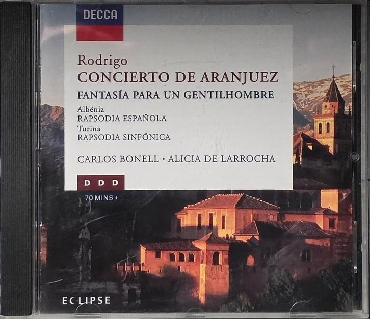 Nieuwstaat! Rodrigo - Concierto de Aranjuez - CD, Cd's en Dvd's, Cd's | Klassiek, Zo goed als nieuw, Orkest of Ballet, Modernisme tot heden