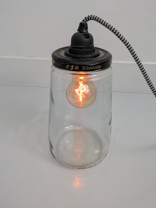 Kesbeke Tafellamp, Huis en Inrichting, Lampen | Tafellampen, Gebruikt, Minder dan 50 cm, Glas, Metaal, Ophalen