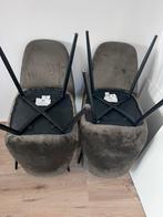 6 Eetkamerstoelen - velvet groen - 88x44x53 cm, Ophalen, Overige kleuren, Zo goed als nieuw, Velvet Eric Kuster