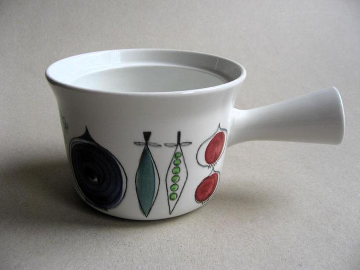 Retro Picknick  Rörstrand  Ovenware steelpannetje 1956, Antiek en Kunst, Antiek | Servies los, Ophalen of Verzenden