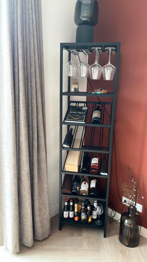Wijnrek, Huis en Inrichting, Woonaccessoires | Wijnrekken, Zo goed als nieuw, 75 cm of meer, Metaal, 15 tot 25 flessen, Ophalen