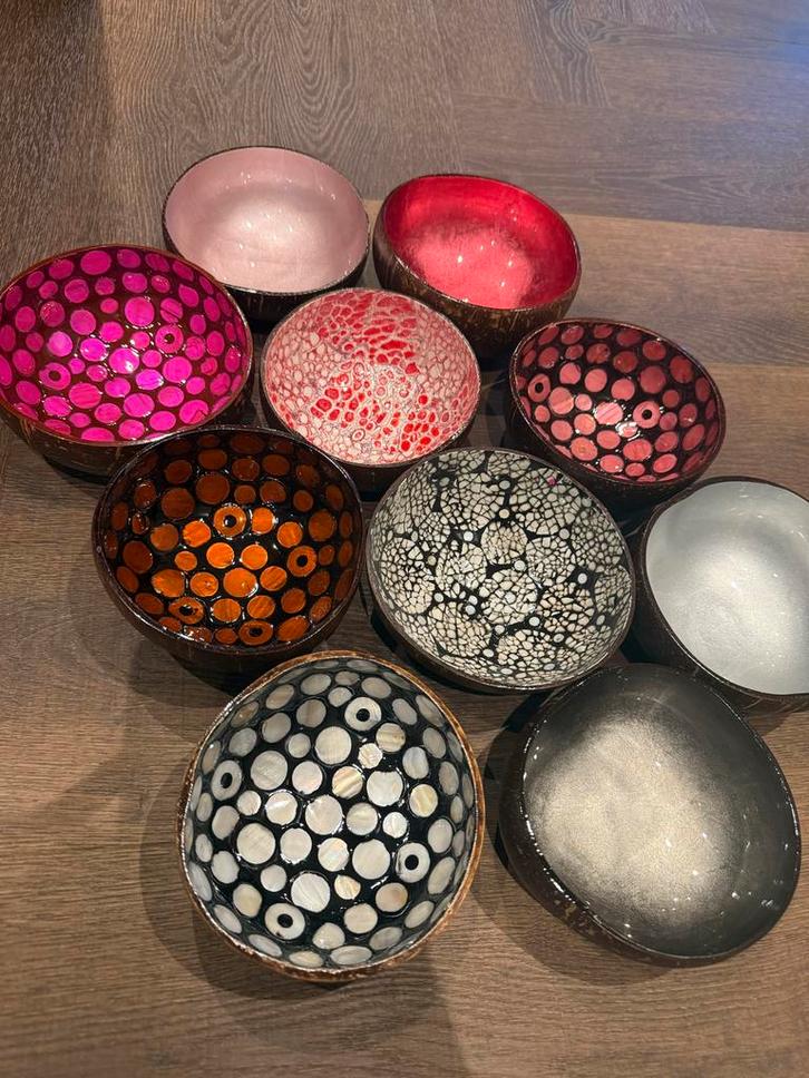 Noya Kokosnoot Schaal/kommen -per kleur meerdere beschikbaar, Huis en Inrichting, Woonaccessoires | Schalen en Manden, Nieuw, Schaal