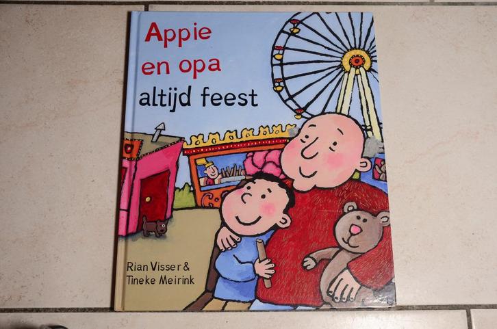 Appie en opa altijd feest / Rian Visser, Boeken, Kinderboeken | Kleuters, Zo goed als nieuw, Fictie algemeen, Jongen of Meisje
