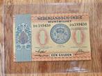 1 gulden biljet Nederlands Indië. 1940., Ophalen of Verzenden, 1 gulden, Los biljet
