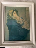 Maria schilderij lijstje, Ophalen of Verzenden, Kaart of Prent