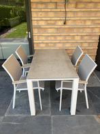 Loungebank +tuinset, Ophalen, Zo goed als nieuw, Aluminium