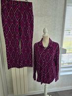 Maicazz Travelstof Set Zwart/Magenta - Blouse 3XL, Broek 44, Zwart, Maat 46/48 (XL) of groter, Ophalen of Verzenden, Maicazz