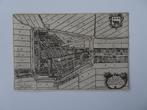 originele gravure plattegrond Edam, Blaeu, 1649, Verzenden