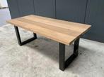 Tuintafel. Douglashout en Iroko hout. Met stalen onderstel., Ophalen, Nieuw, Rechthoekig, Hout