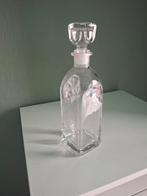Glazen Likeurfles met Stop, Wit, Ophalen of Verzenden, Minder dan 50 cm, Glas