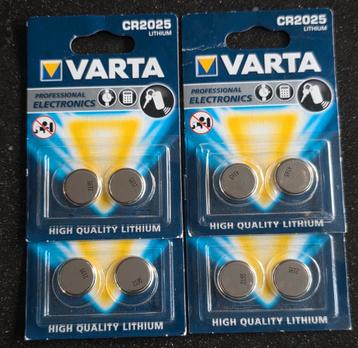 8x Varta CR2025 batterij beschikbaar voor biedingen