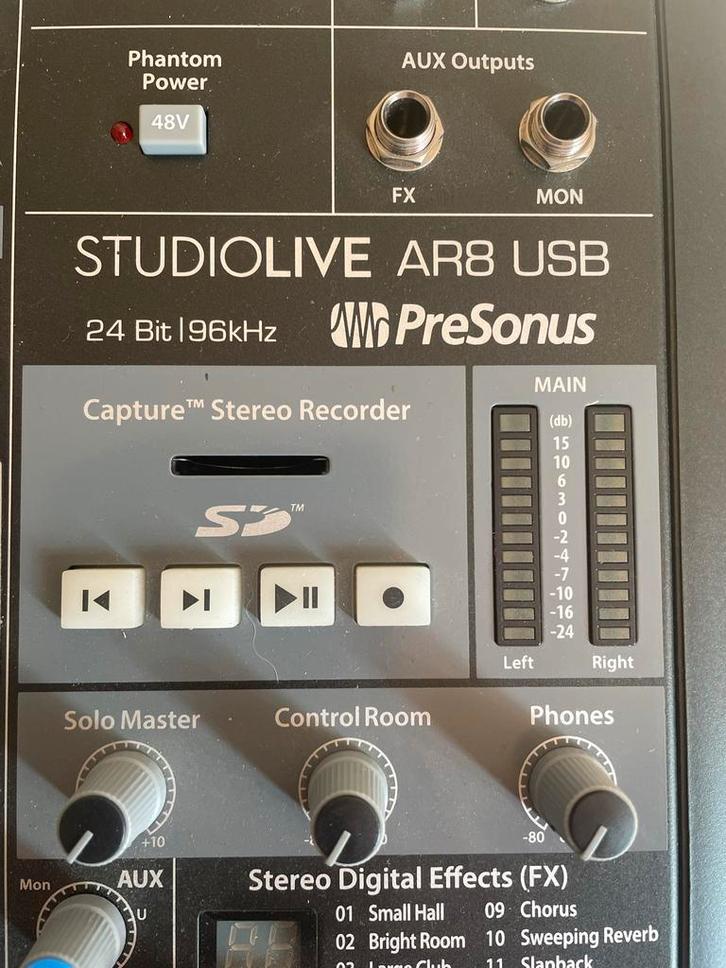 PreSonus Studiolive AR8 USB Mixer - Zo goed als nieuw!, Muziek en Instrumenten, Mengpanelen, Zo goed als nieuw, 5 tot 10 kanalen