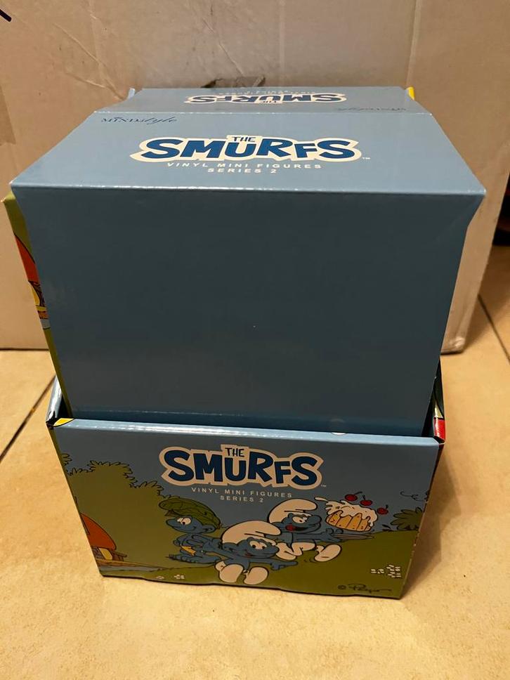 10x Smurfen Set Collector Vinyl Mini Figures serie 2, Verzamelen, Smurfen, Zo goed als nieuw, Poppetje, Figuurtje of Knuffel, Verschillende Smurfen