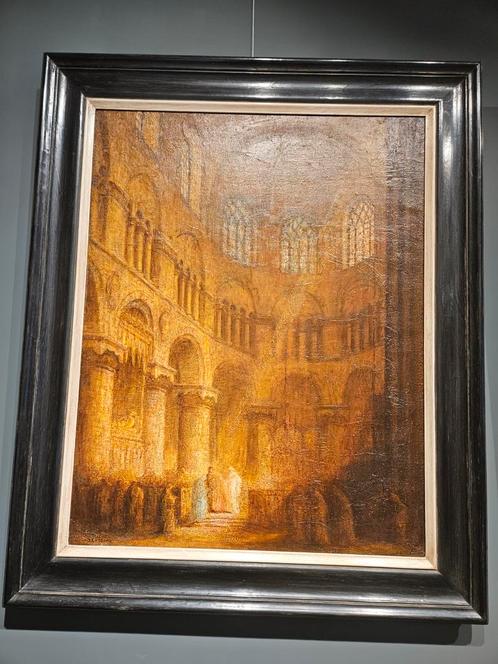 Schilderij Jan Cossaar (1874-1966) gesigneerd, Antiek en Kunst, Kunst | Schilderijen | Klassiek, Ophalen