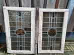 Oud glas in lood, Doe-het-zelf en Verbouw, Glas en Ramen, Gebruikt, Minder dan 80 cm, Ophalen of Verzenden, Minder dan 80 cm