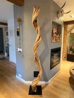 Decoratief Houten Kunstobject met Camera, Ophalen of Verzenden, Gebruikt