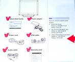 AG Neovo Monitor kit 12V 3.33A Adapter VGA kabel 3.5mm jack, Ophalen of Verzenden, Nieuw
