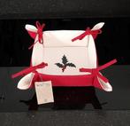 NIEUW LUXE KERSTBROODMAND met HULST BROODMAND 20 x20 cm, Overige materialen, Mand, Vierkant, Nieuw
