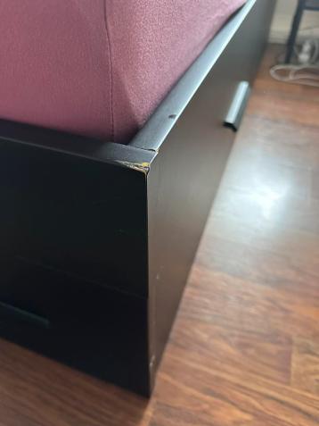 GRATIS AFHALEN IKEA BRIMNES bed + matras + deken - afbeelding 2