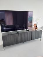 Woood tv meubel zwart, Huis en Inrichting, Kasten | Televisiemeubels, Ophalen, Gebruikt, Scandinavisch / strak, 150 tot 200 cm