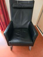 Montis Madonna stoel, fauteuil, zwart leer, Ophalen, Zo goed als nieuw, Leer, Minder dan 50 cm