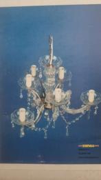 Kroonluchter - plastic en metaal, Ophalen of Verzenden, Zo goed als nieuw, Metaal
