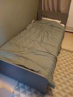 1 persoons bed van merk Loke, Huis en Inrichting, Slaapkamer | Bedden, Ophalen, 90 cm, Eenpersoons, Wit