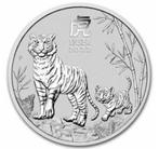 10x zilveren lunar munt  tiger 2022 1 OZ, Postzegels en Munten, Munten | Oceanië, Ophalen of Verzenden, Losse munt, Zilver