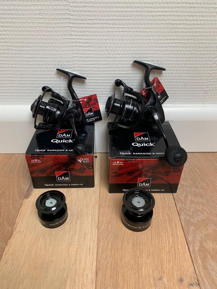 Nieuwe Dam Darkside 1000 - 5000 - 6000 - 8000 molens, Watersport en Boten, Hengelsport | Roofvissen, Nieuw, Molen, Ophalen of Verzenden