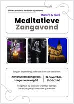Meditatieve zangavond Mantra /Taizé - bijdrage goed doel, Ophalen, Zo goed als nieuw