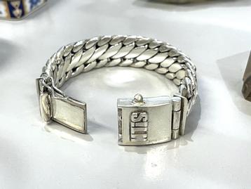 SILK 310 Zilveren Armband Shiva Tri-Band - 19 cm / 2 cm beschikbaar voor biedingen