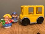 Little People bus met 2 poppetjes Fisher Price, Ophalen of Verzenden, Zo goed als nieuw, Auto of Voertuig