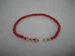 Antieke Bloedkoralen Baby Armbandje, Sieraden, Tassen en Uiterlijk, Kindersieraden, Verzenden, Nieuw, Goud, Armband