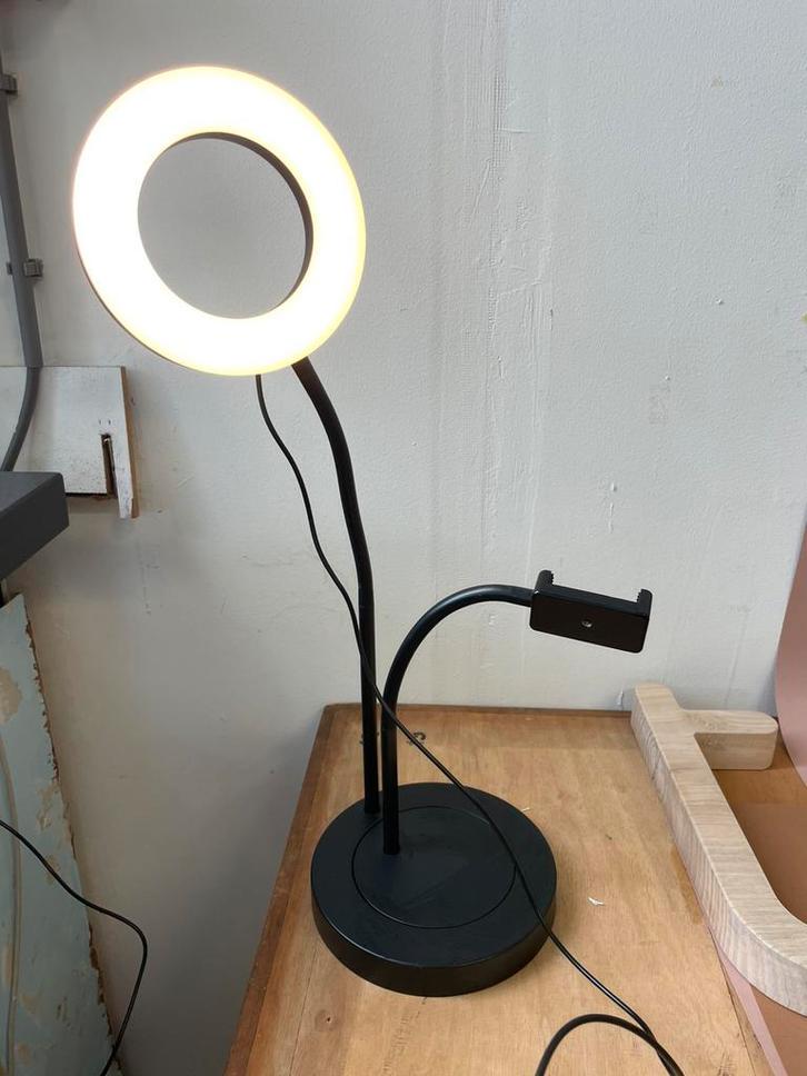 Ikea ringlicht met telefoonhouder, Audio, Tv en Foto, Fotografie | Fotostudio en Toebehoren, Zo goed als nieuw, Overige typen